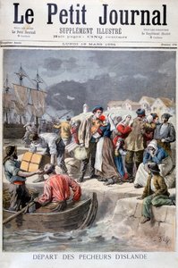 Odjezd islandských rybářů, 1894 od Frederic Lix