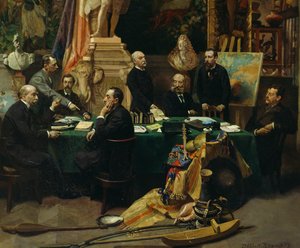 Jules Ferry (1832-1893) přivítání delegátů kolonií v listopadu 1892 od Frederic Regamey
