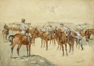 Výzva do zbraně od Frederic Remington