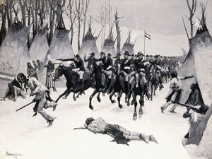 Bitva u Washity od Frederic Remington