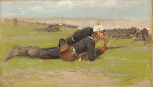 Polní vrták pro pruskou pěchotu od Frederic Remington