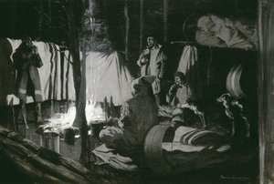 První a nejlepší tábor výletu, 1895 od Frederic Remington