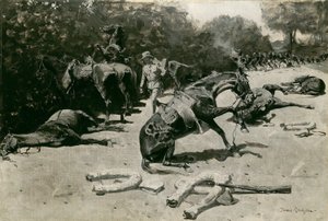 Jak koně zemřeli za svou zemi v Santiagu, 1899. od Frederic Remington