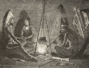 Půjdu za tebou, můj muži, z Písně o Hiawathovi od Henryho Wadswortha Longfellowa (1807-82), vyd. George G. Harrap und Company Ltd., 1911. od Frederic Remington