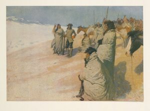 La Vérendrye z Colliers Weekly, hospoda. 1906 od Frederic Remington