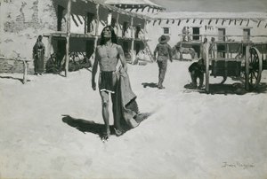Nic než veselé pohledy následovaly netopýra od Frederic Remington