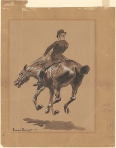 Na Bridle Path, Central Park, New York od Frederic Remington