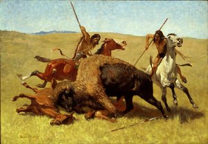 Lov na bizona od Frederic Remington