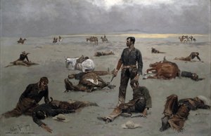 Co stála neznačková kráva, 1895 od Frederic Remington