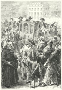 Ludvík XVI. přivezl do Paříže poté, co dav zaútočil na palác ve Versailles