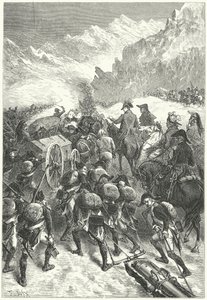 Napoleon vedl svou armádu přes Alpy
