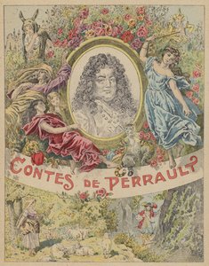 Ilustrace titulní strany pro Les Contes de Perrault (barevné lito) od Frederic Theodore (after) Lix