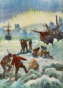 Nález pozůstatků norské lodi Vlnobití od Frederic Theodore Lix