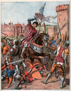 Johanka z Arku je zajata 23. května 1430 a je předána Angličanům v Compiegne. od Frederic Theodore Lix
