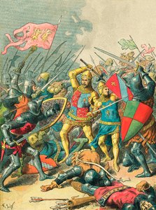 Král Jan v bitvě u Poitiers od Frederic Theodore Lix