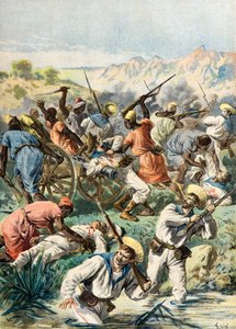 Masakr anglických vojáků od Frederic Theodore Lix