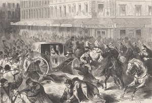 Vera Zasulich střílí 24. ledna 1878 na guvernéra Petrohradu generála Trepova, 1878. od Frederic Theodore Lix