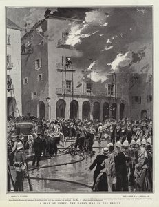 Požár na Korfu, šikovný muž na záchranu od Frederic de Haenen