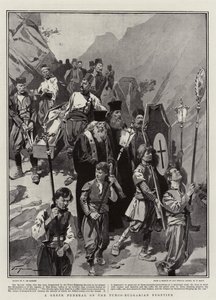 Řecký pohřeb na turecko-bulharské hranici od Frederic de Haenen