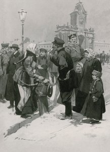 Pouliční prodavač solných sleďů od Frederic de Haenen