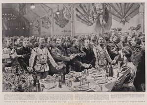 Auld Lang Syne, Večeře s odesláním do baterie HAC imperiálních dobrovolníků City of London od Frederic de Haenen