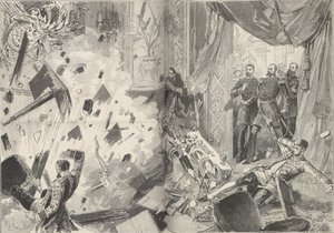 Císař Alexandr II po výbuchu, večer 17. února 1880. od Frederic de Haenen