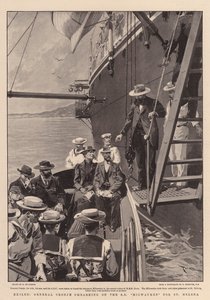 Generál Cronje v exilu nastupuje na SS Milwaukee na Svatou Helenu od Frederic de Haenen