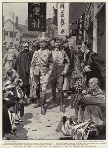 Cizí ďáblové na ulici v Pekingu, pozdrav od Guttersnipes od Frederic de Haenen