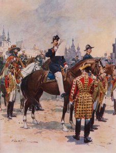 Heroldi ohlašující korunovaci císaře od Frederic de Haenen