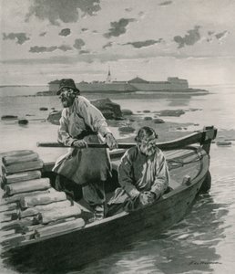 Hradní pevnost na Ladožském jezeře od Frederic de Haenen