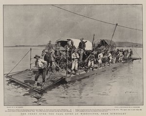 Trajekt přes řeku Vaal ve Windsortonu, poblíž Kimberley od Frederic de Haenen