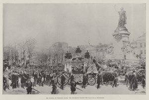 Pohřeb prezidenta Faureho, procesí kolem Place de la Republique od Frederic de Haenen