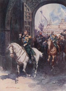 Spasská (Spasitelská) brána Kremlu od Frederic de Haenen