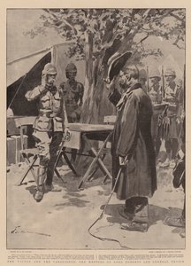 Vítěz a poražení, Setkání lorda Robertse a generála Cronje od Frederic de Haenen