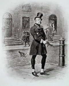 Pan Micawber, z „Davida Copperfielda“ od Charlese Dickense napsaného v letech 1849-50 od Frederick (after) Barnard
