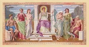 Právo (barevná litografie) od Frederick (after) Dielman