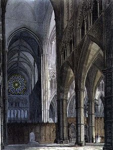Severní pohled, přes transept z Poet