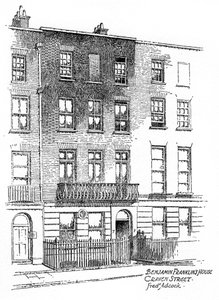 Dům Benjamina Franklina, 36 Craven Street, Londýn, 1912