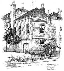 Dům George Romneys, Hampstead, Londýn, 1912 od Frederick Adcock