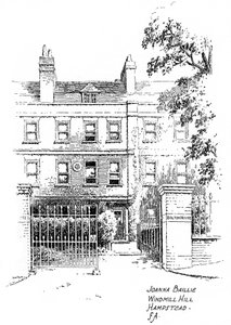 Dům Joanny Bailliesové, Windmill Hill, Hampstead, Londýn, 1912 od Frederick Adcock