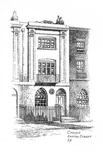 Dům Thomase Carlylese, Ampton Street, Londýn, 1912 od Frederick Adcock