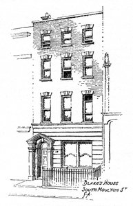 Dům Williama Blakese, 17 South Molton Street, Londýn, 1912.