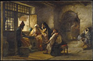 Zajímavá hra, 1881 od Frederick Arthur Bridgman