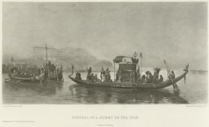 Pohřeb mumie na Nilu (hlubotisk) od Frederick Arthur Bridgman