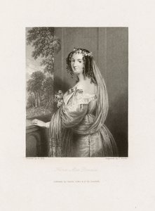 Flora MacDonald, cca 1850 (tisk) od Frederick Bacon