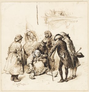 Dva pánové pomáhají opilci od Frederick Barnard