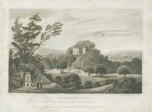 Barlaston Hall: rytina a [polovina 19. století] (tisk)