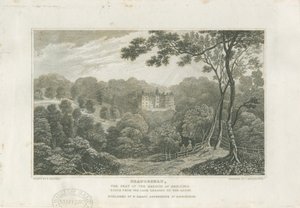 Beaudesert Hall and Park: rytina, nd [c 1830] od Frederick Calvert