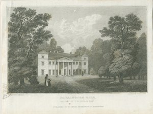 Chillington Hall: rytina, nd [1830] (tisk) od Frederick Calvert
