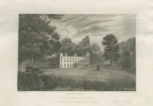 [Velký] Barr Hall: rytina a [polovina 19. století]